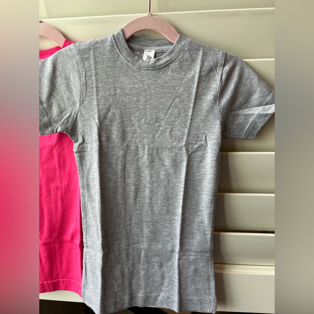 Marky - Girls NEW In Bag  XS SS Tees - Hot Pink, Heather Gray & Royal Blue - Picture 6 of 10
